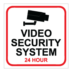 תמונה של שלט - VIDEO SECURITY SYSTEM 24 HOUR