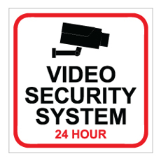 שלט - VIDEO SECURITY SYSTEM 24 HOUR