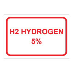 תמונה של שלט - H2 HYDROGEN 5%