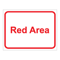 שלט - Red Area