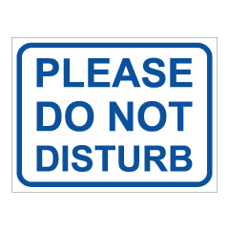 שלט - PLEASE DO NOT DISTURB