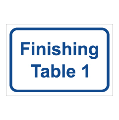 תמונה של שלט - finishing table