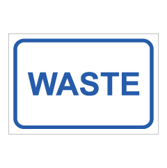 שלט - WASTE