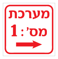 תמונה של שלט - מערכת מספר 1 - בהתאמה אישית כולל כוון המערכת