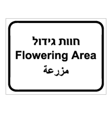 שלט - חוות גידול - 3 שפות