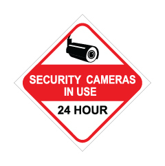 תמונה של שלט - SECURITY CAMERAS IN USE 24 HOUR