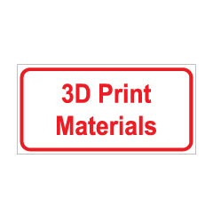 תמונה של שלט - 3D Print Materials