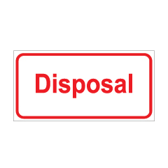 תמונה של שלט - Disposal