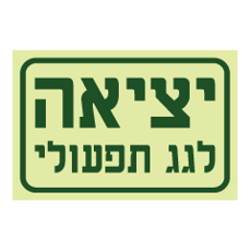 שלט פולט אור - יציאה לגג תפעולי