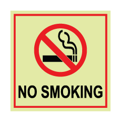 שלט פולט אור - NO SMOKING