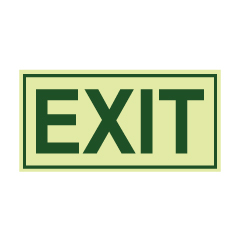 תמונה של שלט פולט אור - יציאה EXIT