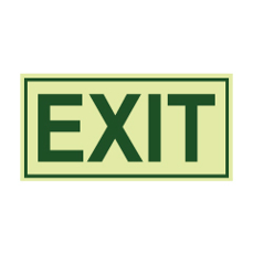 שלט פולט אור - יציאה EXIT