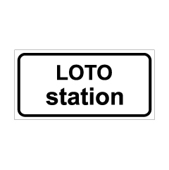 תמונה של שלט - LOTO STATION