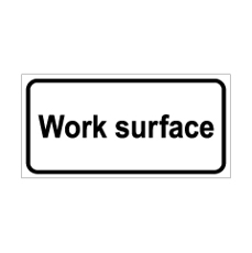 שלט - WORK SURFACE