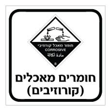 שלט - חומרים מאכלים - קורוזובים