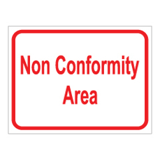 שלט - Non Conformity Area