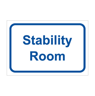 תמונה של שלט - Stability Room