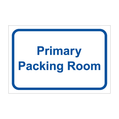 תמונה של שלט - Primary Packing Room