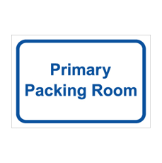 שלט - Primary Packing Room