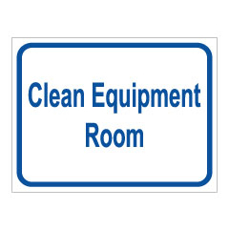 שלט - Clean Equipment Room