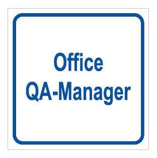 תמונה של שלט - OFFICE QA - MANAGER