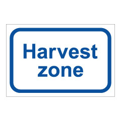 תמונה של שלט - Harvest zone