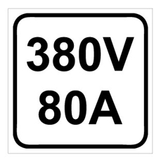 שלט - עוצמת מתח ומד זרם 380V 80A
