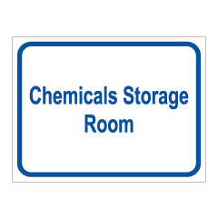 תמונה של שלט - CHEMICALS STORAGE ROOM
