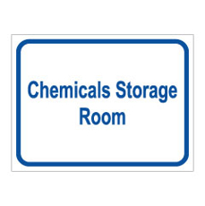 שלט - CHEMICALS STORAGE ROOM