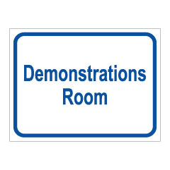 תמונה של שלט - DEMONSTRATIONS ROOM