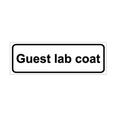 שלט - Guest lab coat