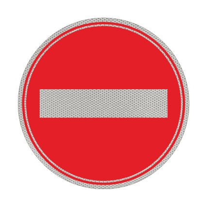 תמונה של שלט - תמרור 402 - תמרור - אסורה הכניסה לכלי רכב