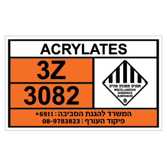 תמונה של שלט - ACRYLATES