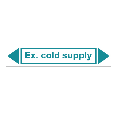 מדבקה - EX. COLD SUPPLY