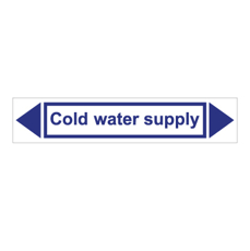 מדבקה - COLD WATER SUPPLY