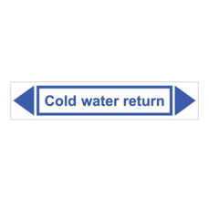 מדבקה - COLD WATER RETURN