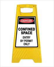 מעמד - CONFINED SPACE - ENTRY BY PERMIT ONLY