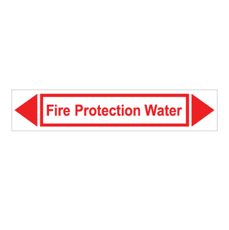 מדבקה - FIRE PROTECTION WATER