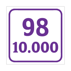 שלט - בנזין 98 - 10.000