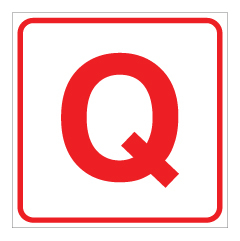 שלט - אות Q