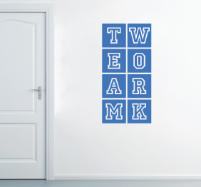 מדבקת קיר - Team Work