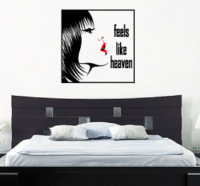מדבקת קיר - feels like heaven