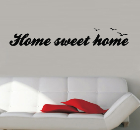 מדבקת קיר - Home sweet home
