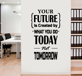 מדבקת קיר - your future