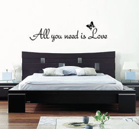 מדבקת קיר - All you need is love