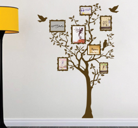 מדבקת קיר - עץ משפחתי