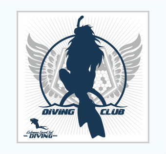 מדבקת קיר - פוסטר וניל - צלילה - EXTREME SPORT DIVING