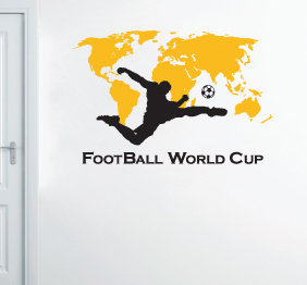 מדבקת קיר - כדורגל - World Cup 