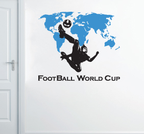 מדבקת קיר - כדורגל - World Cup