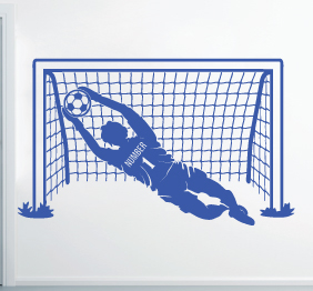 מדבקת קיר - שוער כדורגל - NUMBER 1